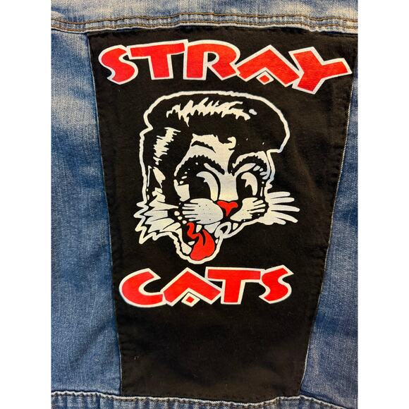 Stray Cats Kids Rockabilly Denim Jacket-SIZE 14 - Picture 5 of 6